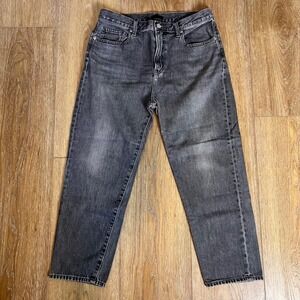 UNIQLO JEANS Womens Gray Wash Straight‎ Leg Denim Pants Waist 28in